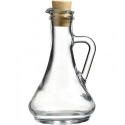 Garrafa 260ml Para Azeite Ou Vinagre Em Vidro E Rolha Sintética Pasabahce